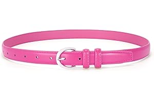 VONMELLI Women's Leather Belt For Jeans Dresses Adjustable Vintage Waist Belts For Women Fashion Leather Belt Classic Ladies Belts With Single Prong Buckle