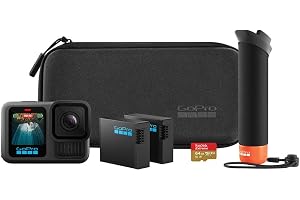 GoPro HERO13 Black Special Bundle Includes - HERO13 Black Camera, Handler, 2-Enduro Batteries, 2-Curved Adhesive Mounts, 64GB