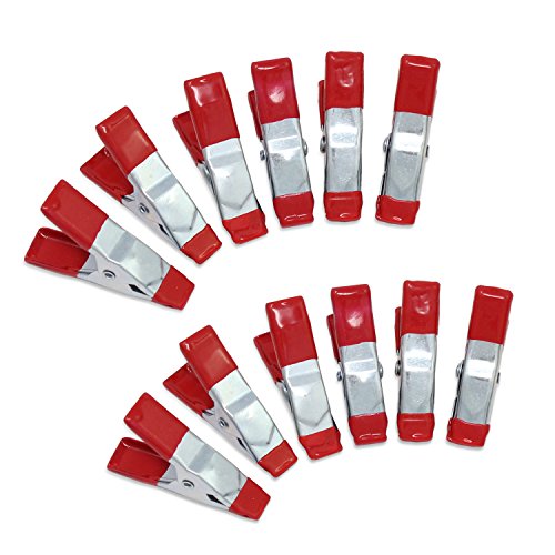ESUMIC® 12PCS 2Inch Metallfeder-Klemmen Gummi überzogener Spitze-Griff-Halter für kampierendes Plane - 2