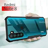 Mobistyle Shockproof Slim Clear Shell 360 Degree Protection Back Cover Case for Redmi Note 8 (Black)