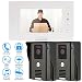 Produktbild KKmoon Video-Türsprechanlage 7 Zoll Sprechanlage Türklingel Remote entsperren Nachtsicht regendicht Sicherheit CCTV-Kamera Home Überwachung