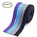 Produktbild BUWANT 4 Rollen Silikon Block Tape Spielbaustein Band Build Tapes Bauspielzeug Klebeband,Kompatibel Flexibel Selbstklebend,Schwarz, Lila, Hellblau, Grau