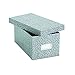 Price comparison product image Oxford Reinforced Board 4" x 6" Index Card Storage Box with Lift-Off Cover, Black/White Agate (40589)
