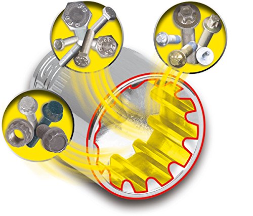 KS Tools 916.4050 3/8 Zoll – 1/2 Zoll Triple Plus Durchgangs-Steckschlüssel-Satz, 17-teilig - 5