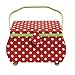 Produktbild Prym Polka Dots rot/weiß L Nähkorb, Cotton