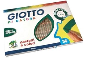 GIOTTO Di Natura - Astuccio Da 36 Matite A Pastello Colorate, 3.8 mm, Colori Intensi