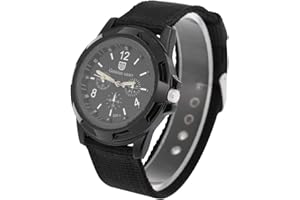 BRRNOO „Zegarek na Rękę, Męski Cyfrowy Zegarek Sportowy, Elektroniczne Analogowe Okrągłe Zegarki Trwały Nylonowy Pasek Odpowiedni do Codziennego Użytku