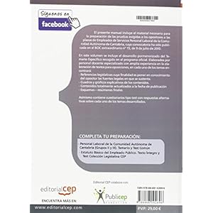 Empleados de Servicios. Personal Laboral de la Comunidad Autónoma de Cantabria. Temario y Test Específica (Colección