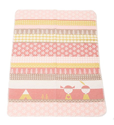 Preisvergleich Produktbild DavidFussenegger Babydecke Juwel Indianerbordüre 70X90 6808 / 67 rouge
