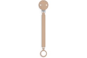 Suavinex, Chupetero de Silicona, Broche Pinza con Cinta Plana de Silicona, Cadena Chupete para Bebés +0 Meses, Clip con Plaquita de Silicona, Broche para el Chupete Wonder, Wonder Cork