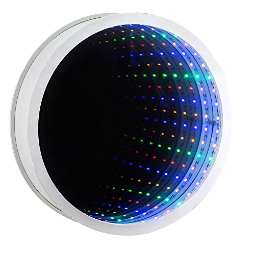 Design LED RGB Kosmetik Schmink Wand Spiegel rund Schalter Badezimmer Globo 84025 - 3