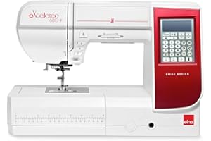 Elna Excellence 680 Plus Computer Nähmaschine rotes Design