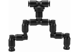 Yosoo Health Gear Reptilien-Nebel-Sprinkler, Sprinkler-Regenwaldtank, Reptilien-Nebel-Sprinkler, Regenwaldtank, 360 Verstellbares Aquariumsystem, Anschluss 1/4 Zoll Wanne