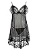Produktbild spiie Hot Sexy Damen Dessous Babydoll Kleid Damen-Unterwäsche Nachtwäsche Nachthemd + G-String