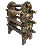 ITOS365 Handmade Wooden Bangle Holder Jewellery Stand for Women Carving 12 Inches