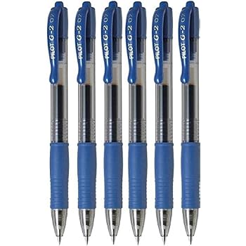 Stylos Gel Pilot G207 - Pointe 0.7mm, Lot De 3, Encre Vive, Rechargeable, Prise Ergonomique