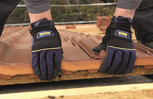 Irwin Bau-Handschuhe Grösse L, Arbeitshandschuh für grobe rauhe Arbeiten, 10503826 - 2