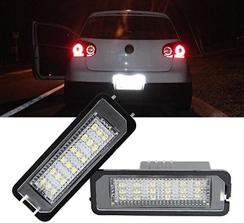 1 Pair Led License Plate Light Lamp for Golf 6 5K Golf 6 Cabriolet Variant Golf 7 5G Golf 7 Kombi Passat 362 3G2 Polo 6R