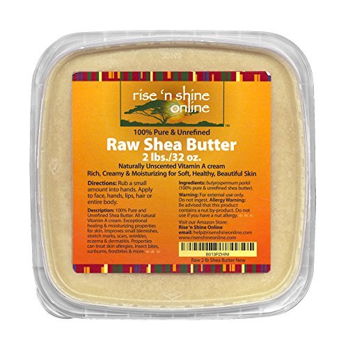 (32 oz) Bulk Raw Shea Butter with RECIPE EBOOK - Perfect for All Your DIY Home Recipes Like Soap Making, Lotion, Shampoo, Lip Balm and Hand Cream - Organic Unrefined Ivory Shea for Soft Skin and Hair