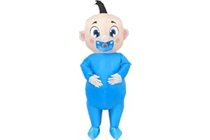 Timisea 244CM Giant Inflatable Baby Costume, Blow Up Baby Costumes for Adults Costume Gender Reveal, Halloween Shower