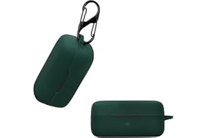 kwmobile Etui kompatybilne z EarFun Free Pro 3 – silikonowe etui na słuchawki douszne, ciemnozielone