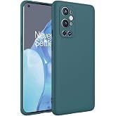 KZY İletişim One Plus 9 Pro ile Uyumlu Kapak Kamera Korumalı I&ccedil;i Kadife Lansman Silikon Kılıf - Koyu Yeşil