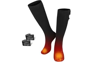 BARCHI HEAT Calze riscaldate per uomini e donne, calze riscaldate elettriche ricaricabili, scaldapiedi invernali, adatte per sci, ciclismo, pesca, caccia, ecc.