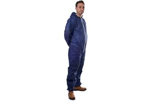 EXPERT WORKWEAR Mono de protección de los pintores de color blanco azul rojo traje de la caldera (XL, azul, 1)