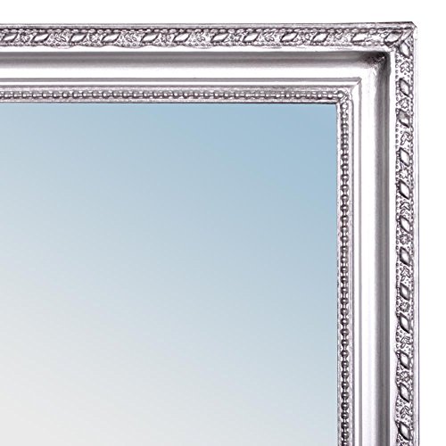 Wandspiegel BAROCK SILBER ANTIK HOLZRAHMEN SPIEGEL 150x40cm Stretto - 9