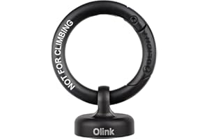 OLIGHT OLINK Crochet Magnétique Portable Compatible avec Les Lampes de Poche, Série Obulb, Anneau de Style Mousqueton en Acier Inoxydable