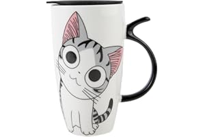lachineuse MUG GEANT CUTE CAT - Design Chat Kawaii - 600 ml …