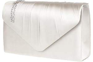 LeahWard Women's Satin Clutch Bags Party Wedding Evening Handbag 8002