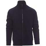PAYPER Houston Felpa da Lavoro Uomo Misto Cotone Manica Lunga Chiusura Zip  Intera Manica a Giro Polsini Vita in Costina Blu Navy : Amazon.it:  Abbigliamento