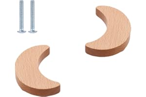HY HUIJUN Juego de 2 pomos decorativos de madera para armario, cajones, cajones, madera, marina, bosque, animales, muebles, habitación de los niños, tiradores de cajones para decoración