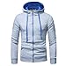 Produktbild LANSKIRT Herren Herbst Winter Langarm Hoodie mit Kapuze Sweatshirt Tops Sweatjacke Mantel Outwear Jacke Kapuzenjacke