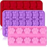 TAMAÑO: Paw-Tray (8,7 "x 4,3" x 0,8 "), Cada Cavidad (1,4" x 1,2 "x 0,8"). Bone-Tray (9,1 "x 5,7" x 0,6 ") de Cada Cavidad (1.6" x 1 "x 0,5").