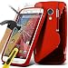 Produktbild i-Tronixs (Rot) <b> Motorola Moto G 3rd Gen/ Motorola Moto G 3rd Generation 2015 hülle Schutzhülle Kasten  hülle Schutzhülle Premium-Qualität S Linie Wellen-Gel-Kasten-Haut-Abdeckung mit gehärtetem Glas-Schirm-Schutze s, Poliertuch und Mini-versenkbaren Stylus Pen