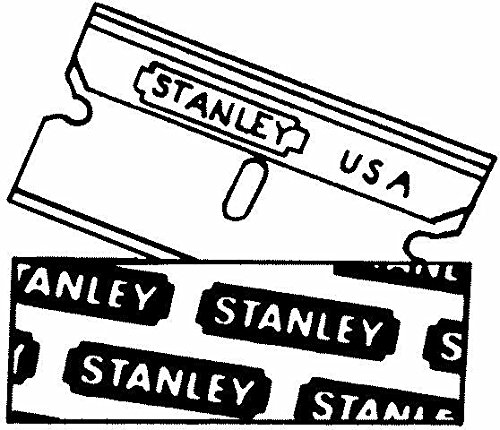 Stanley Professioneller Glasschaber, robuster Halter aus rostfreiem Edelstahl, fixierbare Klinge, 1 Stück, 0-28-500 - 3