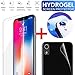 Produktbild MMLC iPhone iPhone XR 6.1 Panzerglas Folie [Front und Back] Hinten und Vorne Glasfolie Displayschutz + Kamera Schutzfolie (For iPhone XR 6.1inch)