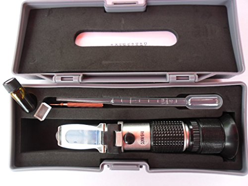 IMKER REFRAKTOMETER BRIX ZUCKER HONIG BAUME ATC WASSER-NEU-Art-Nr-3002 MIT KALIBRIERFLÜSSIGKEIT - 3