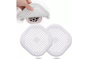 CCLKHY 2Pcs Protection de Drain de Silicone, Filtre Evier de Cuisine avec Ventouse, Filtre de Couverture de Drain de Baignoire, Filtre D'éVier de Cuisine Et Salle de Bain.