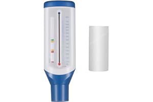 ULTECHNOVO Flow Meter- Lung Exerciser Standard Spirometry Flow Meter Expiratory Flow Meter Asthma Monitor for Women Men