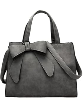 dikewang Große Kapazität Frauen Lady Fashion Cute Bow Handtasche Crossbody Umhängetasche, perfekt für Tagestouren...