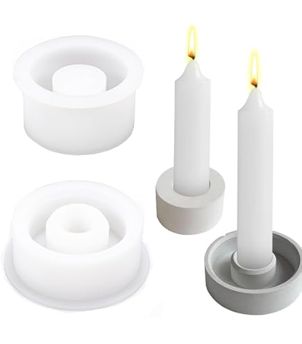 4 Stampi In Silicone Per Dolci A Forma Di Quadrifoglio, Riccio, Fungo E Torta - Stampini Fai Da Te Per Candele, Gesso E Resina - 4