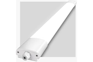 ‎IEGLED IEGLED Feuchtraumleuchte LED 120CM, 36W 4000LM LED Deckenleuchte 4000K Neutralweiß, Lampe Feuchtraumlampe IP65, Röhre 120CM als Wannenleuchte, Schlafzimmerlampe, Badezimmer Lampe, Garagenlampe
