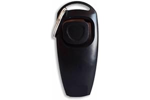 Monkimau Hundepfeife mit Klicker - Rückruf für Hunde und Katzen Training Set (schwarz)