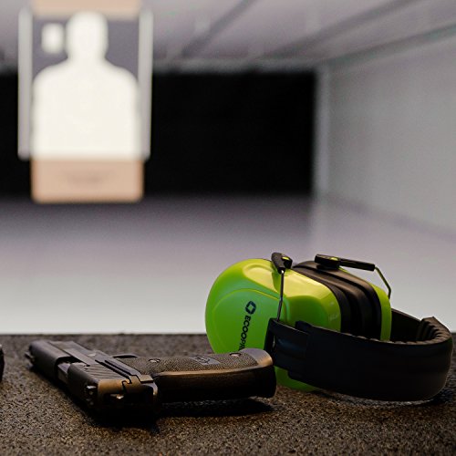 ECOOPRO Gehörschutz, Kapselgehörschützer mit verstellbarem Stirnband, gepolsterte Ohrkissen, faltbare und leichte Geräusche, die Ohrenschützer für Schieß-, Bau-, Lese- und Werftarbeiten abbrechen - 6