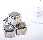Whisky Stones - Daffodil MIC108 - 8 Reusable Stainless Steel Ice Cubes