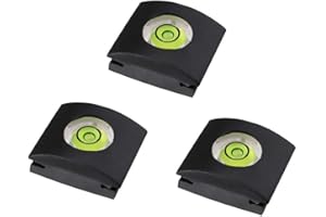 LXH 3 Pcs Black Camera Flashlight Hot Shoe Cover with Bubble Spirit Level Compatible With Sony A6500 A6300 A6000 Nikon Panasonic Fujifilm Olympus Pentax Sigma DSLR/SLR/EVIL