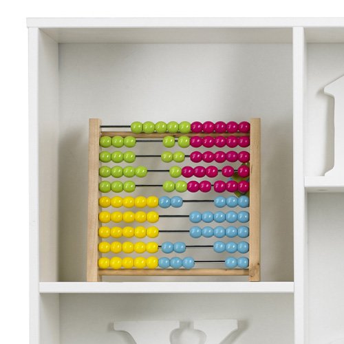 lounge-zone Wandregal Regal Setzkasten FÜNF Massivholz Holz weiß 5 Fächer 60x100x18cm 5860 - 3